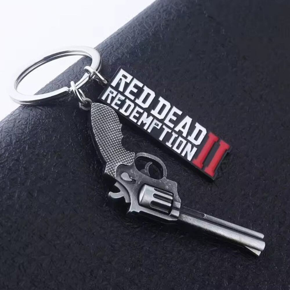 Red Dead Redemption 2 Keychain Gamer Christmas Birthday Halloween Cosplay Gift